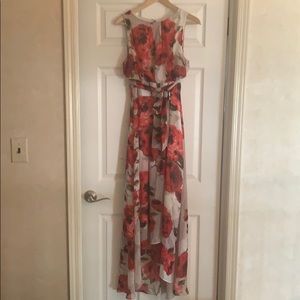 Blush and pink tone rose dress